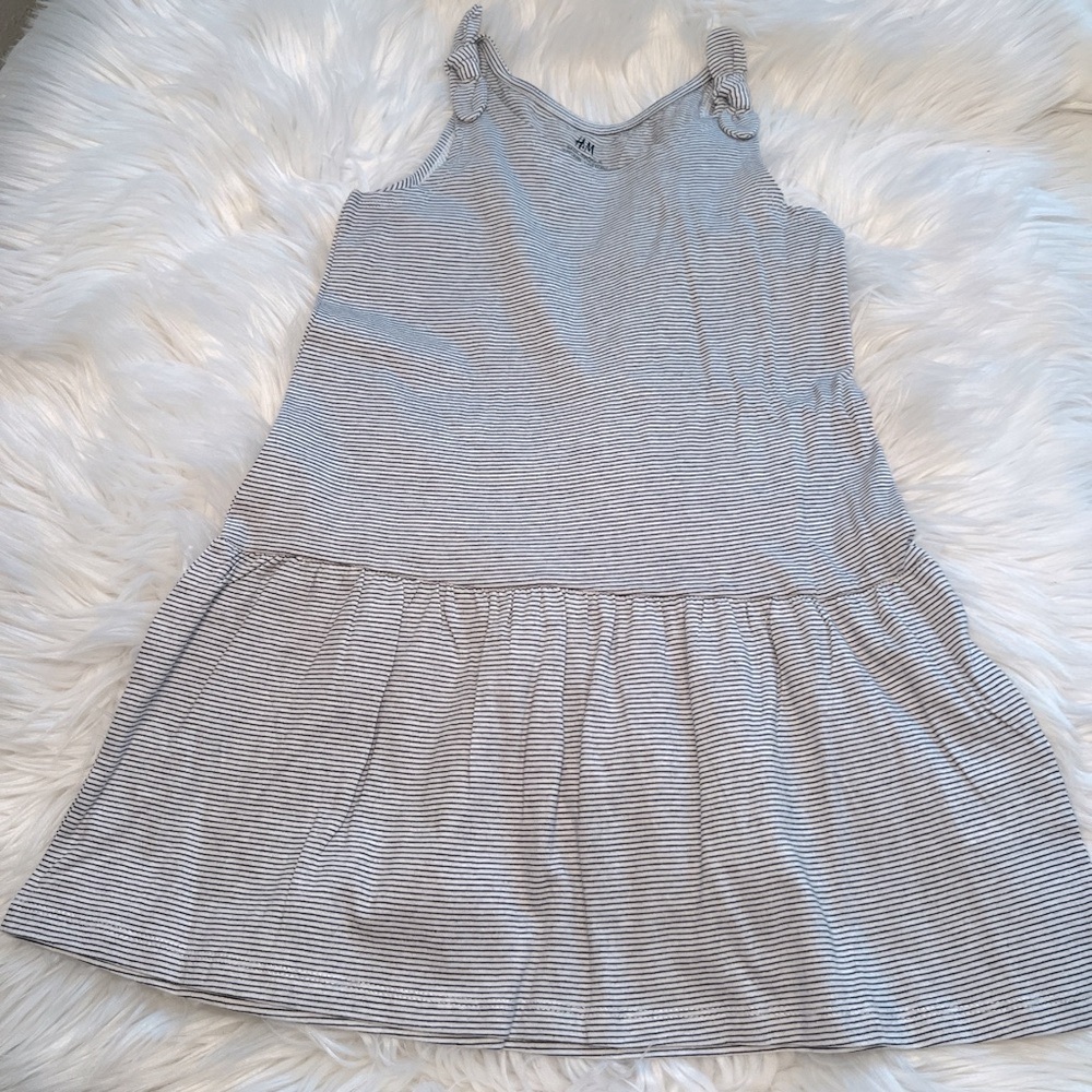 Striped Gray Kids Dress